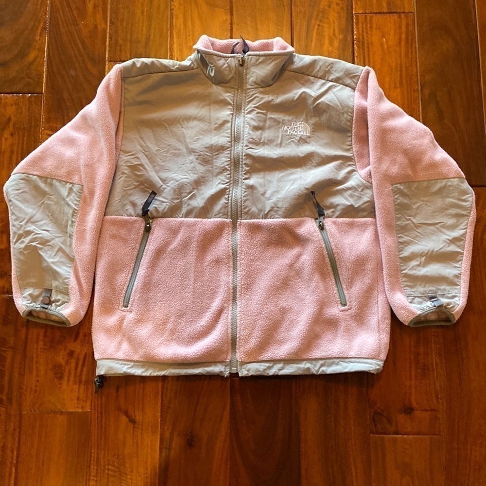Girls The North Face Pink & Gray Jacket in Size Youth/Junior Large [EXCELLENT]